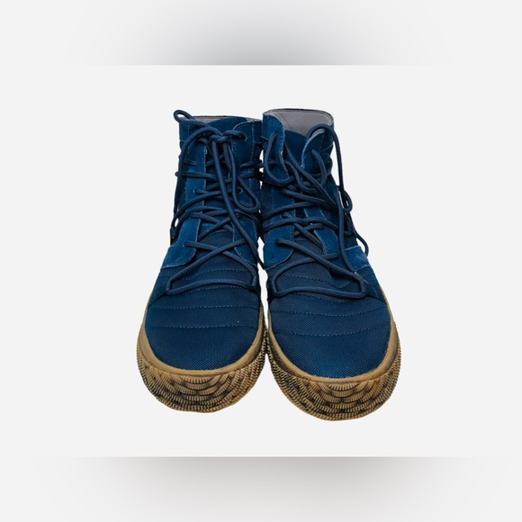 Hybrid Green Label Men's Revolution 2.0 High Top Navy Sneakers Size 12 - Picture 5 of 13